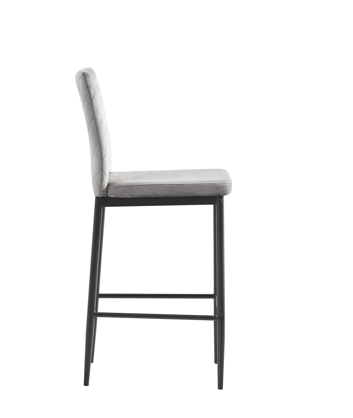 Diamond Back Gray Bar Stool (set of 2)