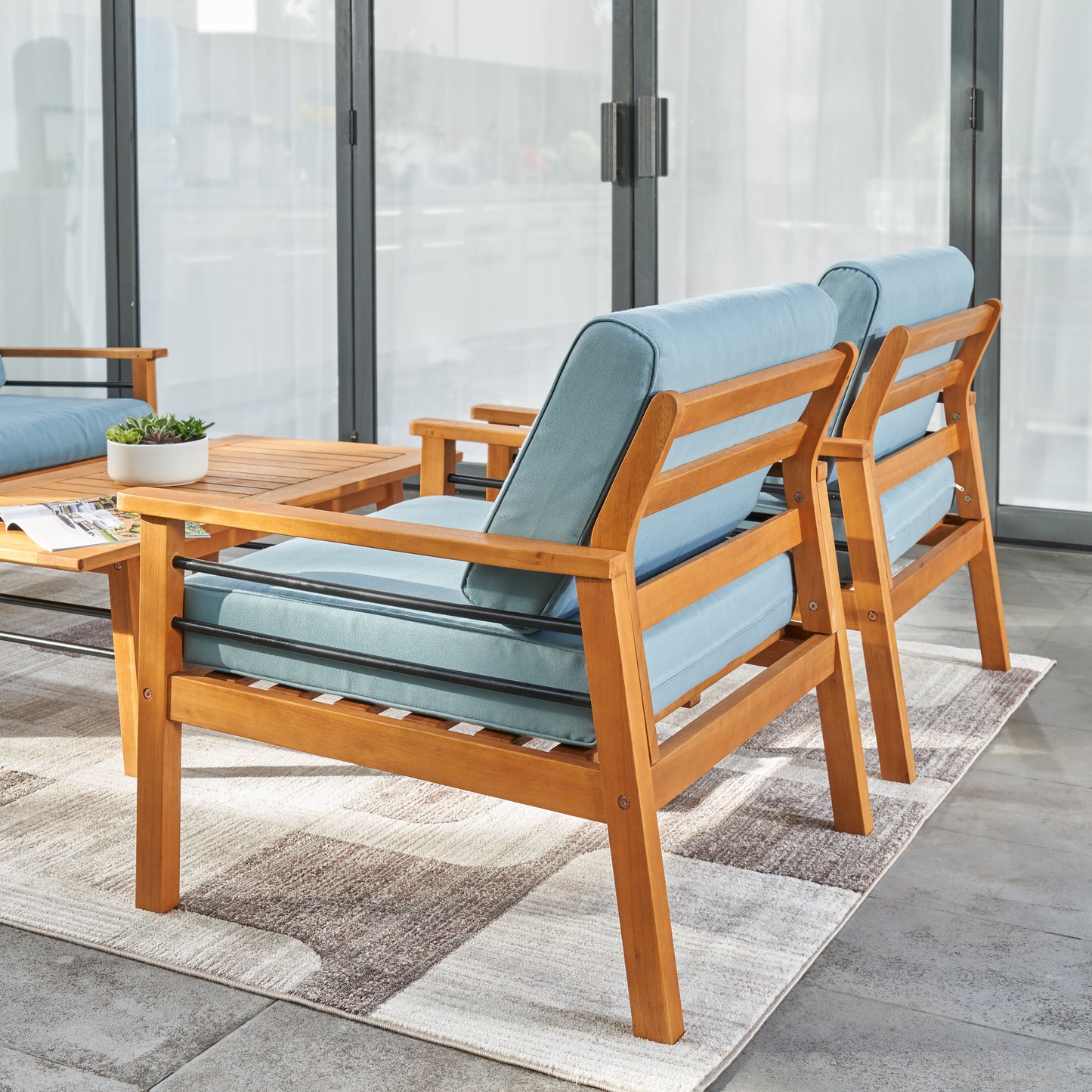 Gloucester Contemporary Outdoor Wood Chair