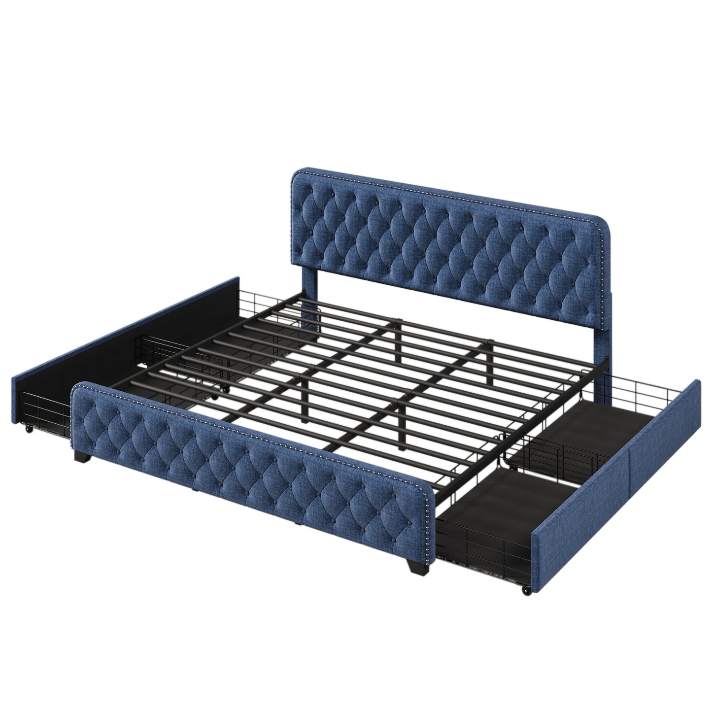 Hazel King Bed (blue)