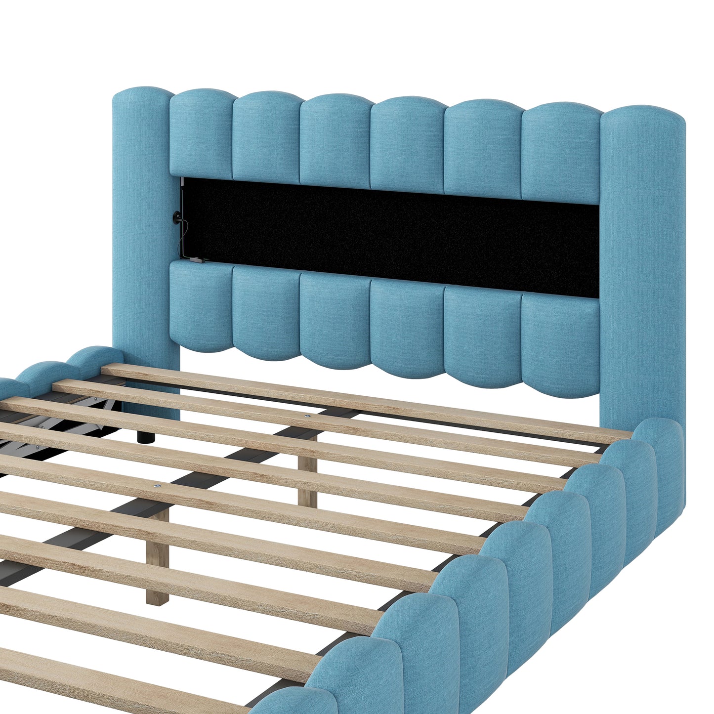 Tululla Queen Bed (light blue)