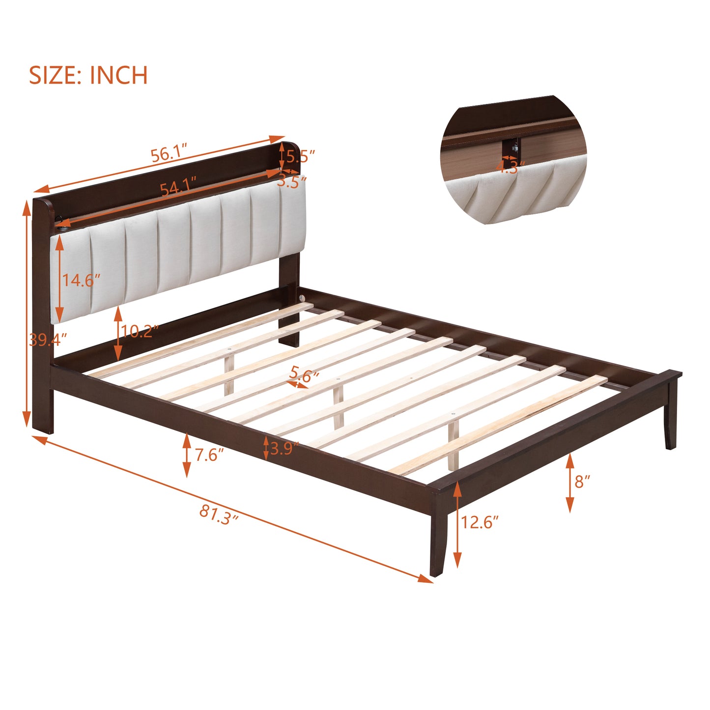 3-Piece Bedroom Set,Full Size Bed