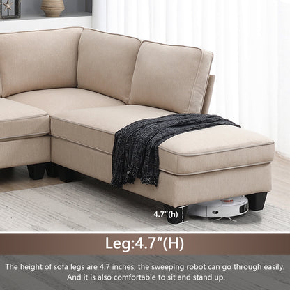 Benjamin Modern L-shaped Sectional Sofa