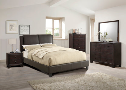 Enya C. King Bed (brown)