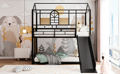 Twin Over Twin Metal Housebed Bunk Bed