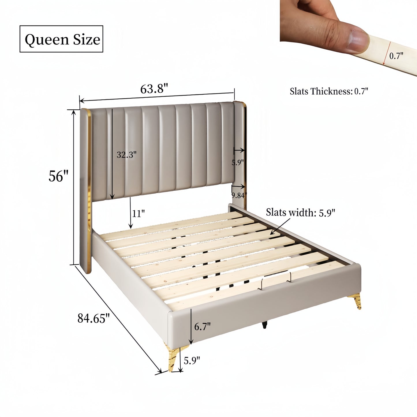 Liam Platform Queen Bed