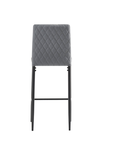 Diamond Back Light Gray Bar Stool (set of 2)