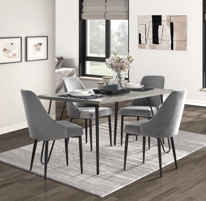 Melbourne Gray 5 Piece Dining Table Set