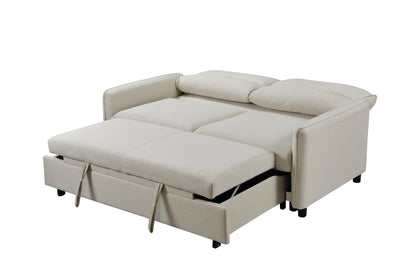 Kirby 3 in 1 Convertible Sleeper Sofa Bed (beige)