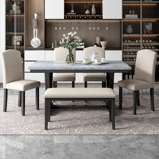 Sharp 6-Piece Dining Table