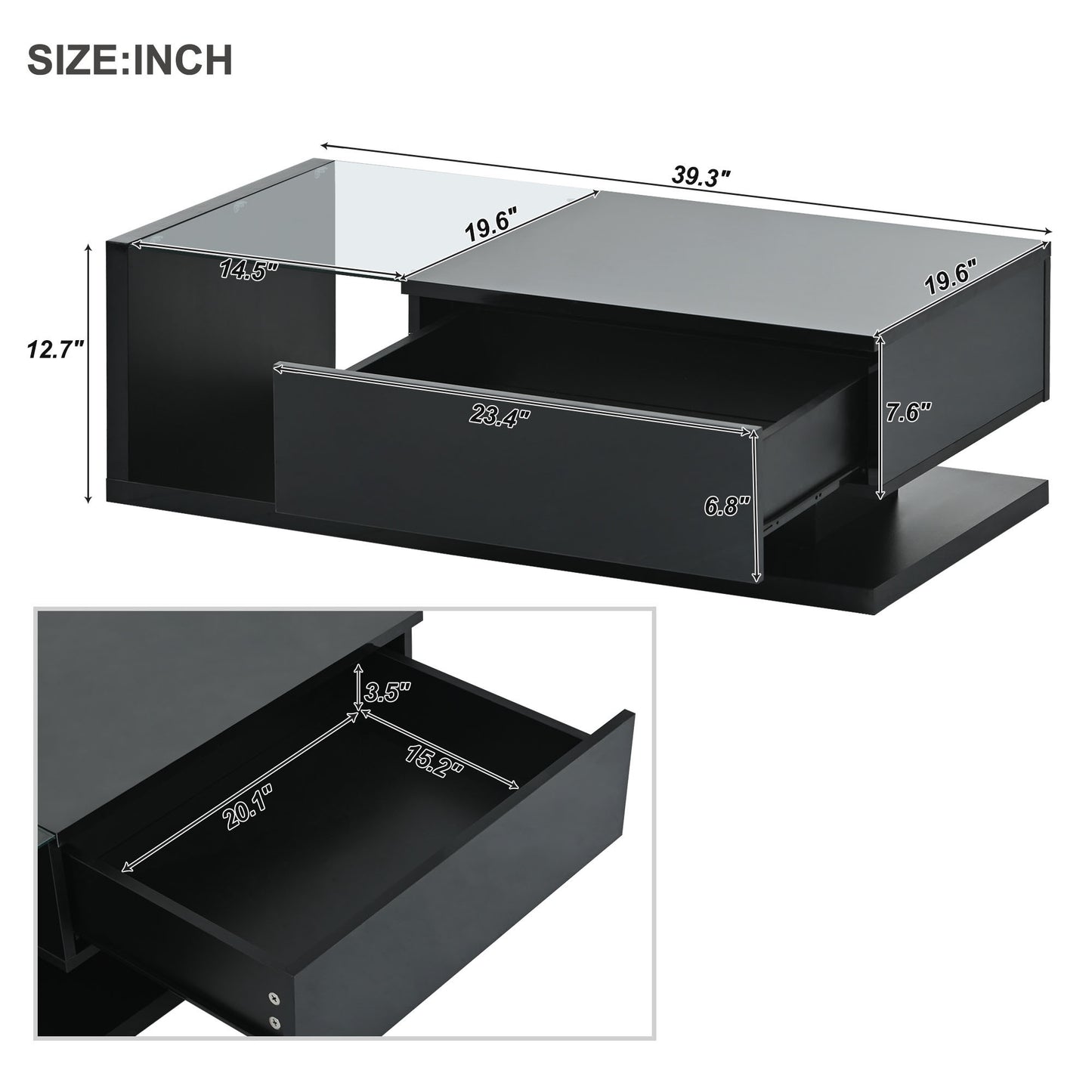 Iris Coffee Table (black)