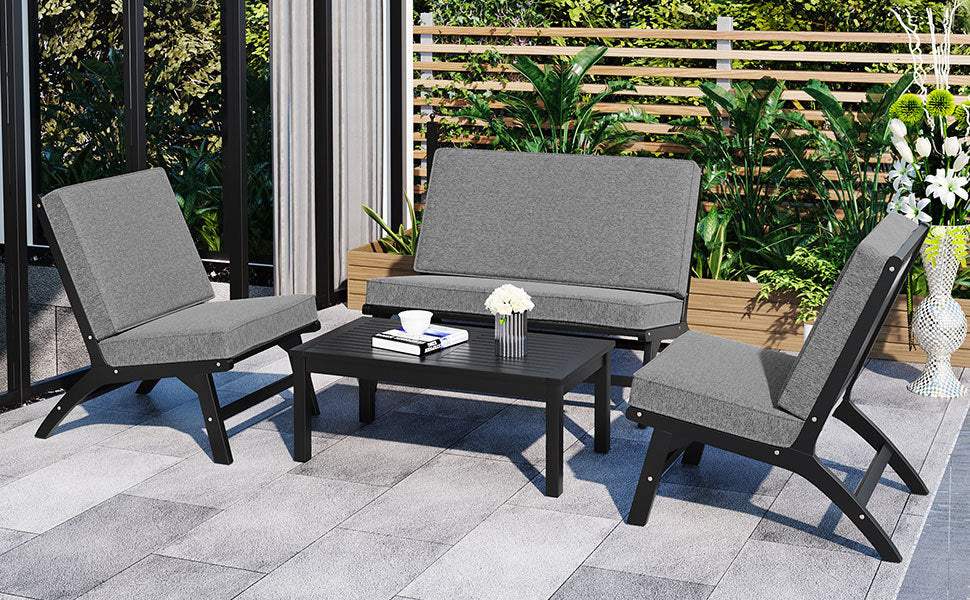 GO 4-Piece V-shaped Seating Set