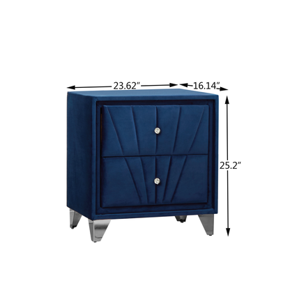 Sun Velvet Night Stand (blue)