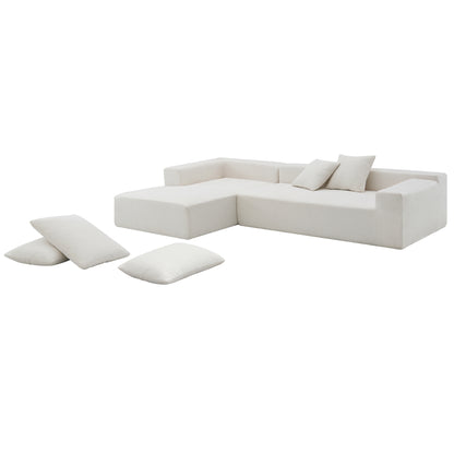 Oscar Cream 2 Piece Modular Sectional