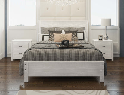 Albany White Twin Bed