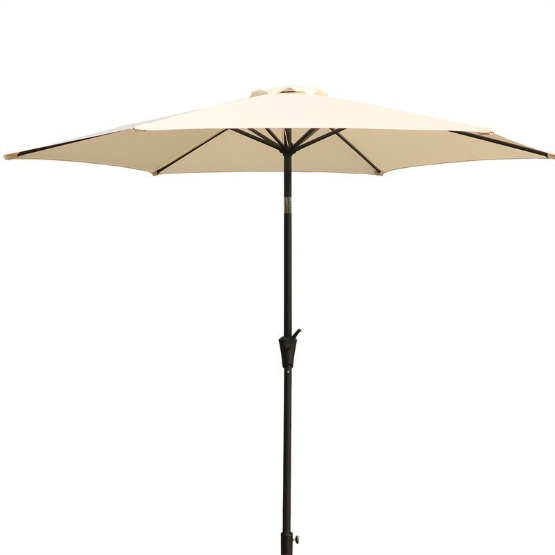 9' Pole Umbrella With Carry Bag (cream)