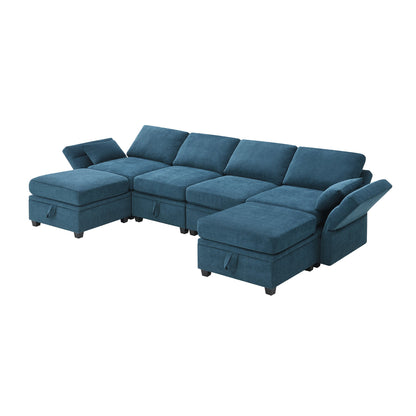 Chenille Modular Sectional Sofa