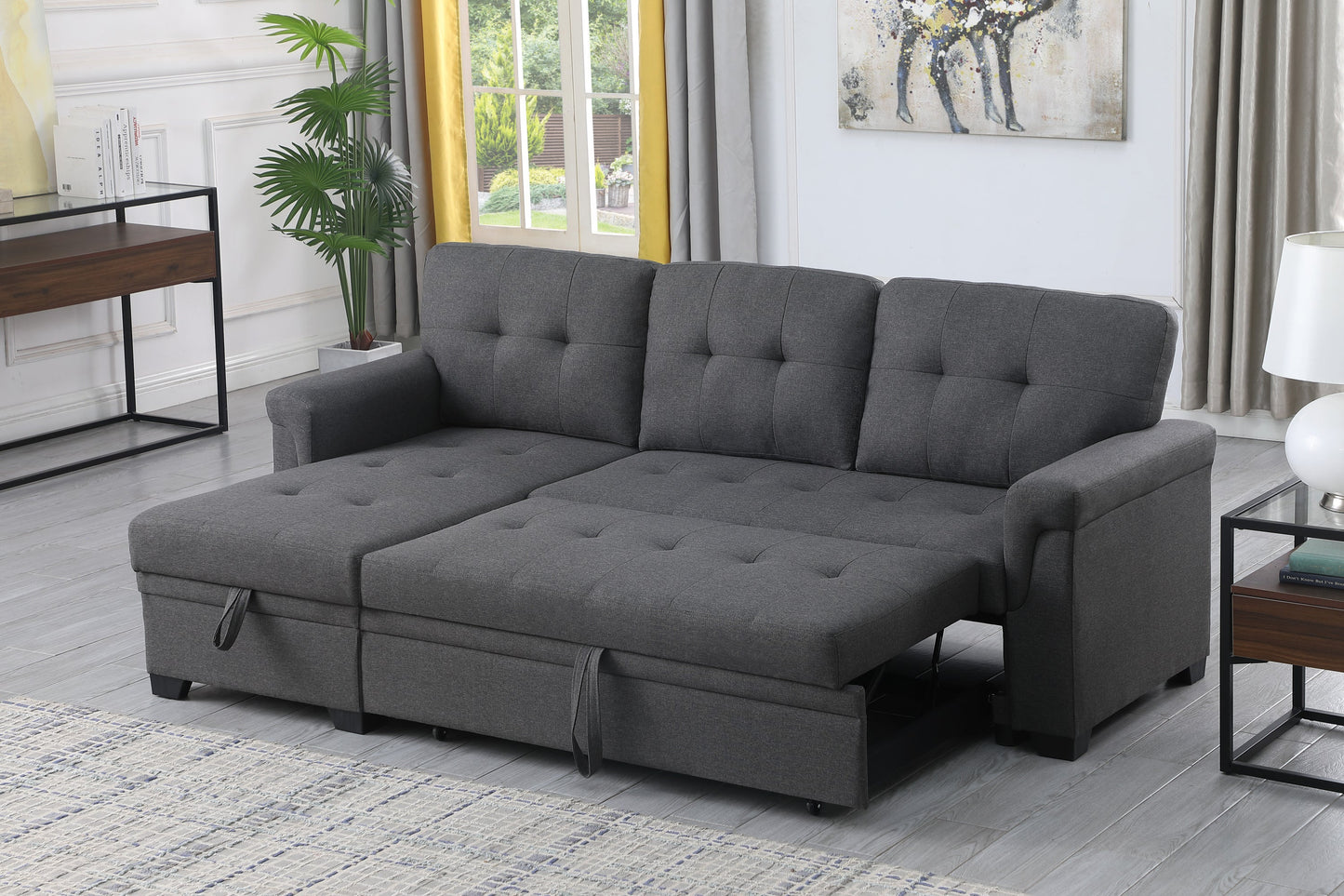 Lucca Linen Sectional Sofa