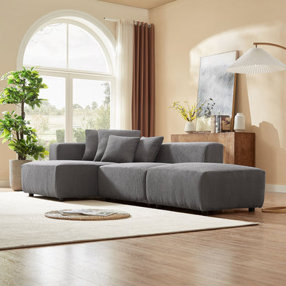 Audrey Corduroy Sectional Sofa