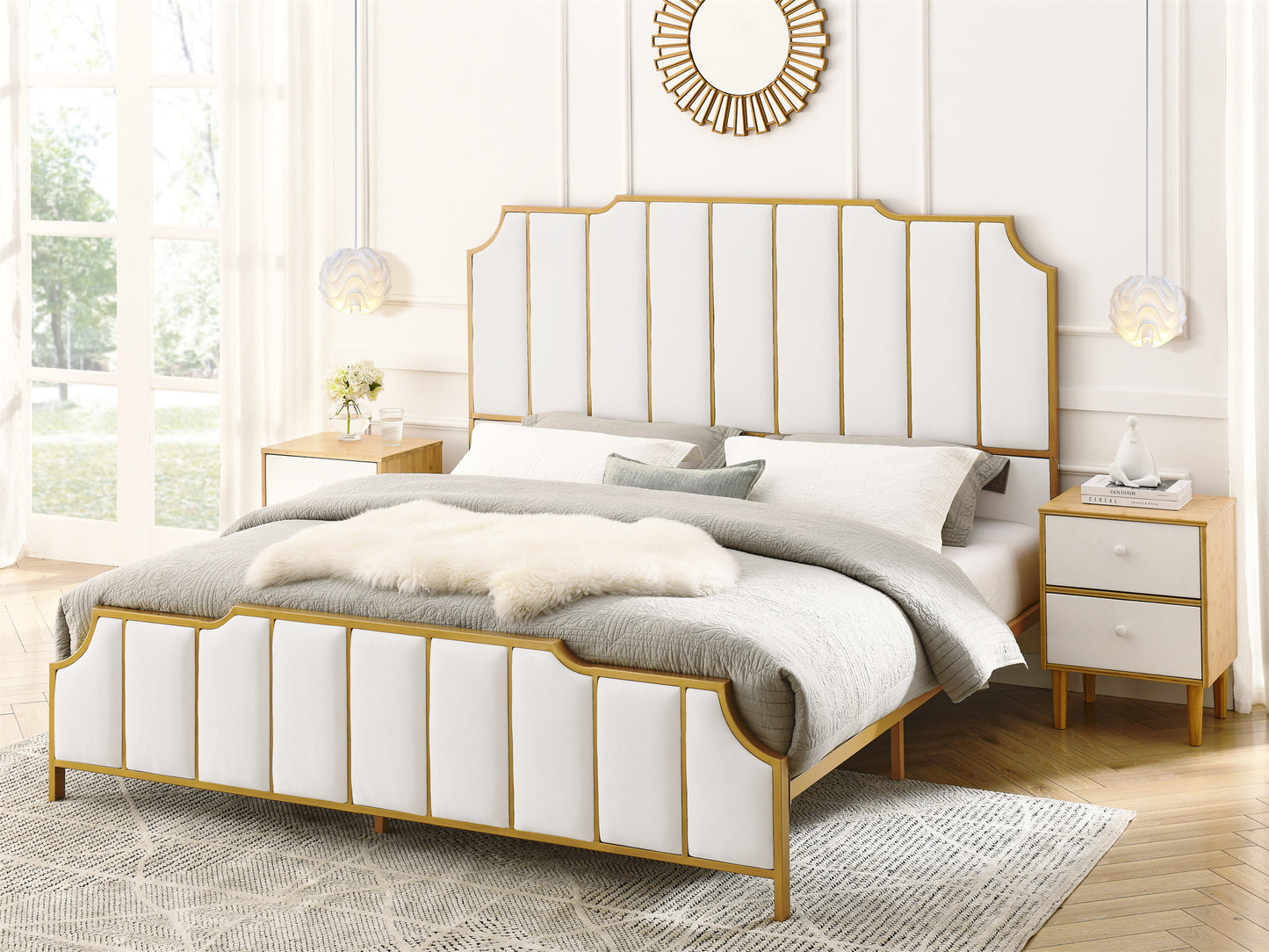 Jamie Queen Bed (white)