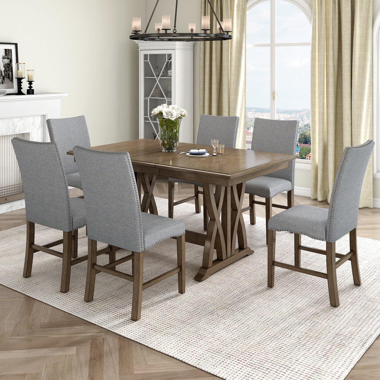 Farley 7 Piece Dining Table Set