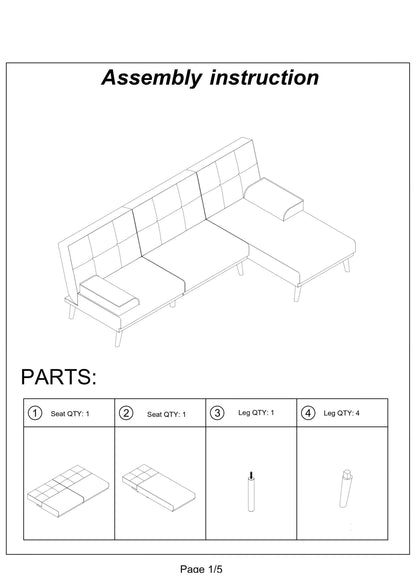 Cunningham 2pc Sectional Sofa Set