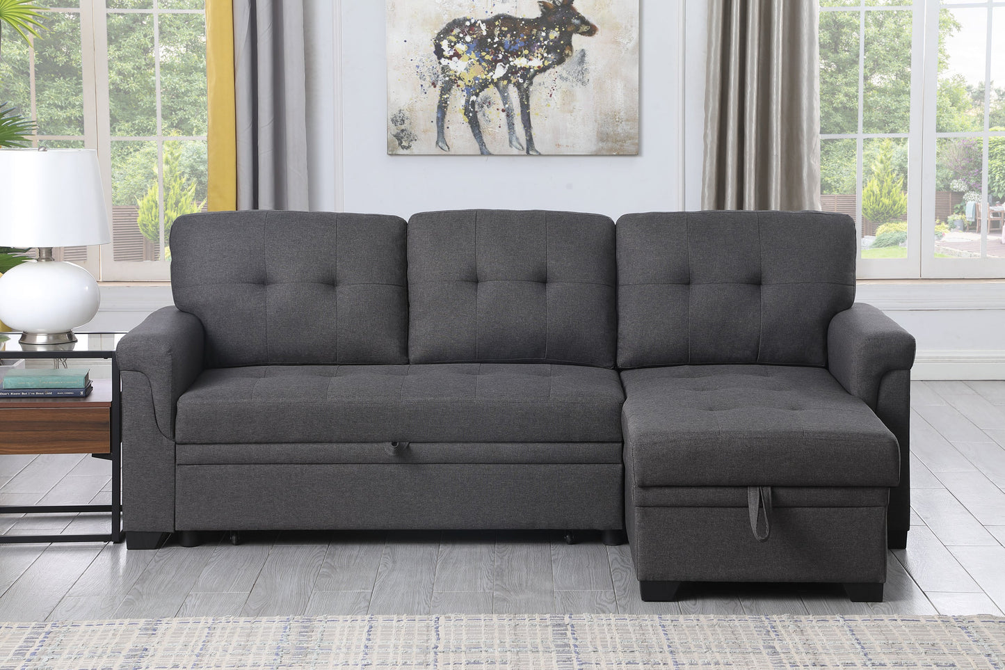 Lucca Linen Sectional Sofa