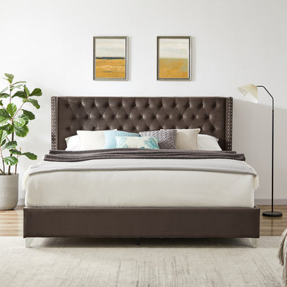 Caine King Bed (brown)