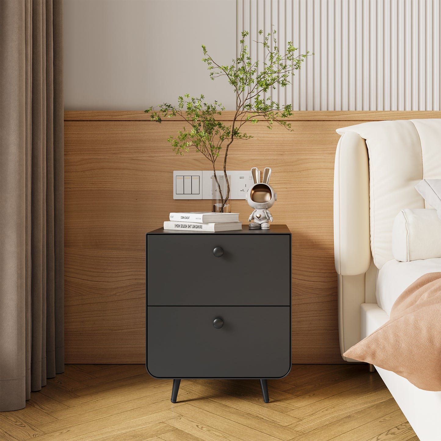 Rosh Nightstand (black)