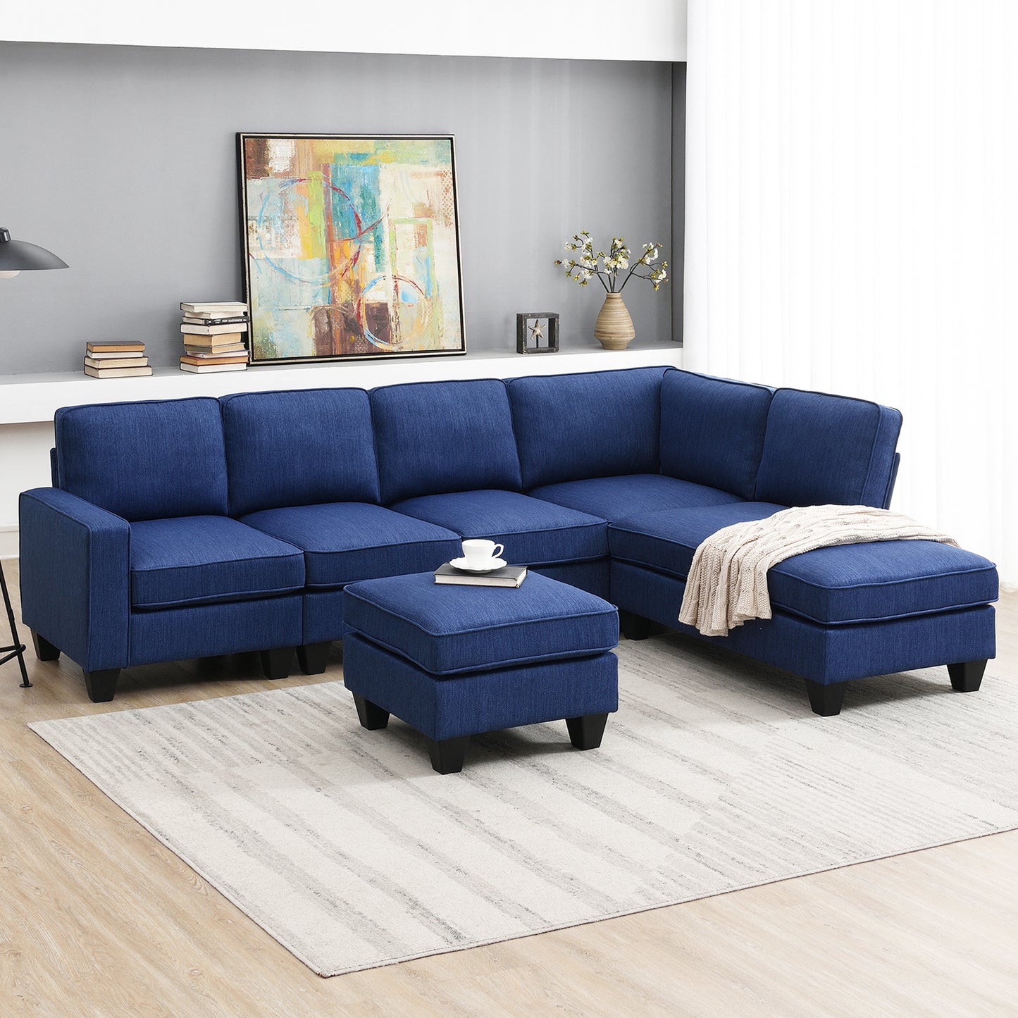 Benjamin Modern L-shaped Sectional Sofa