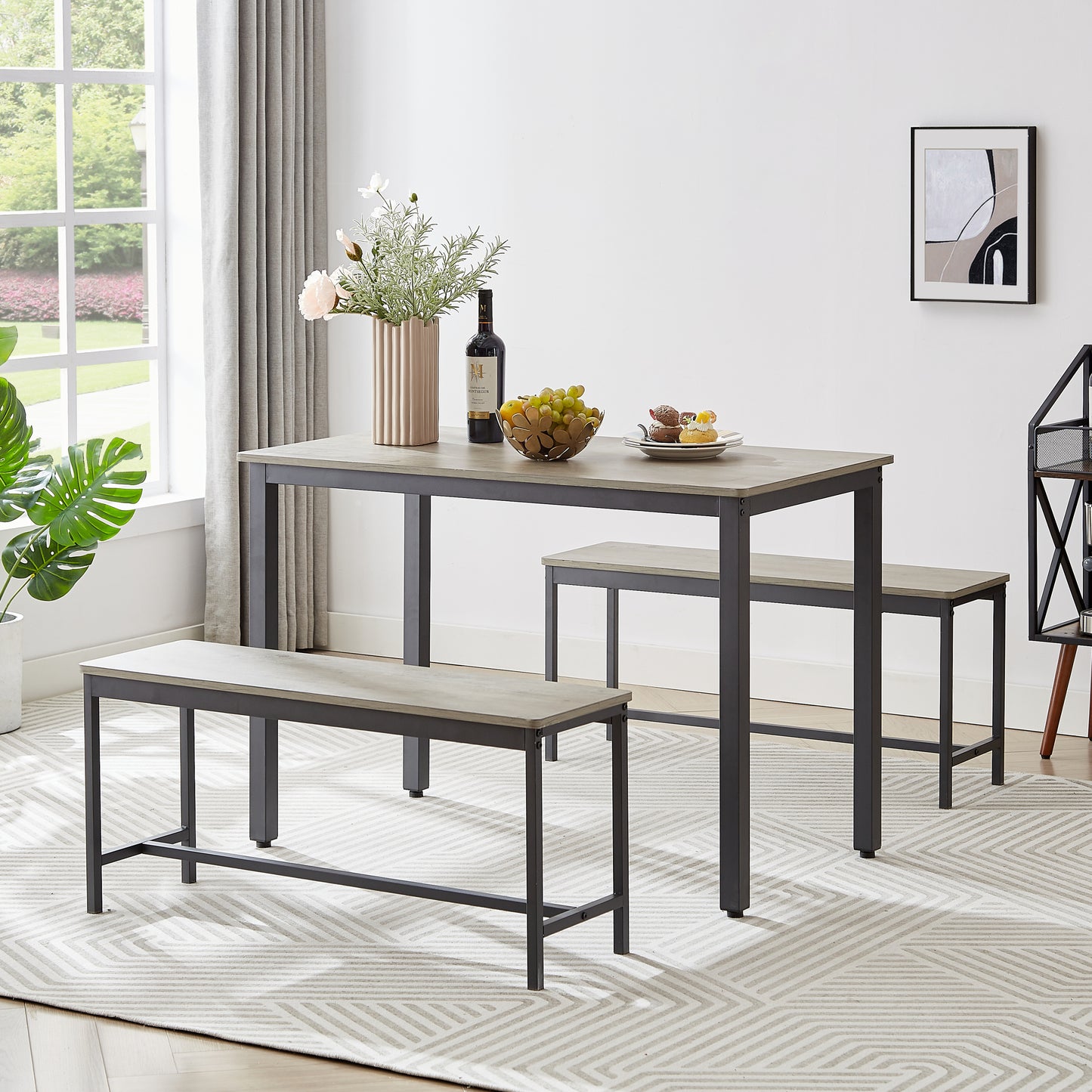 Santiago II 3 Piece Dining Table Set