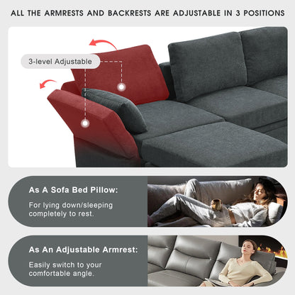 Chenille Modular Sectional Sofa