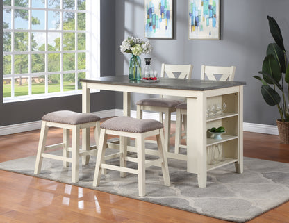 Modern Contemporary 5-Piece Counter Height Dining Table