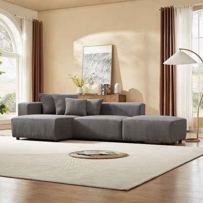 Audrey Corduroy Sectional Sofa