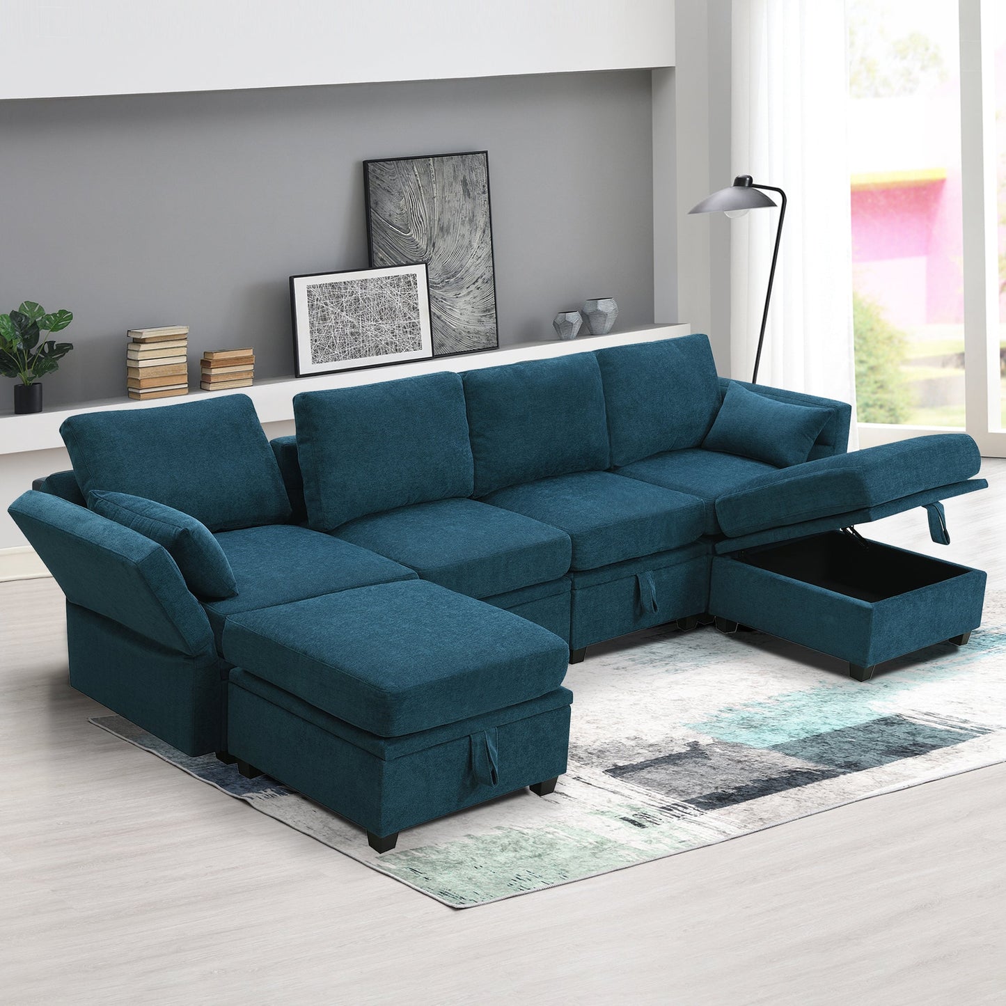 Chenille Modular Sectional Sofa