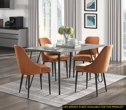 Melbourne Orange 5 Piece Dining Table Set