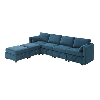 Chenille Modular Sectional Sofa