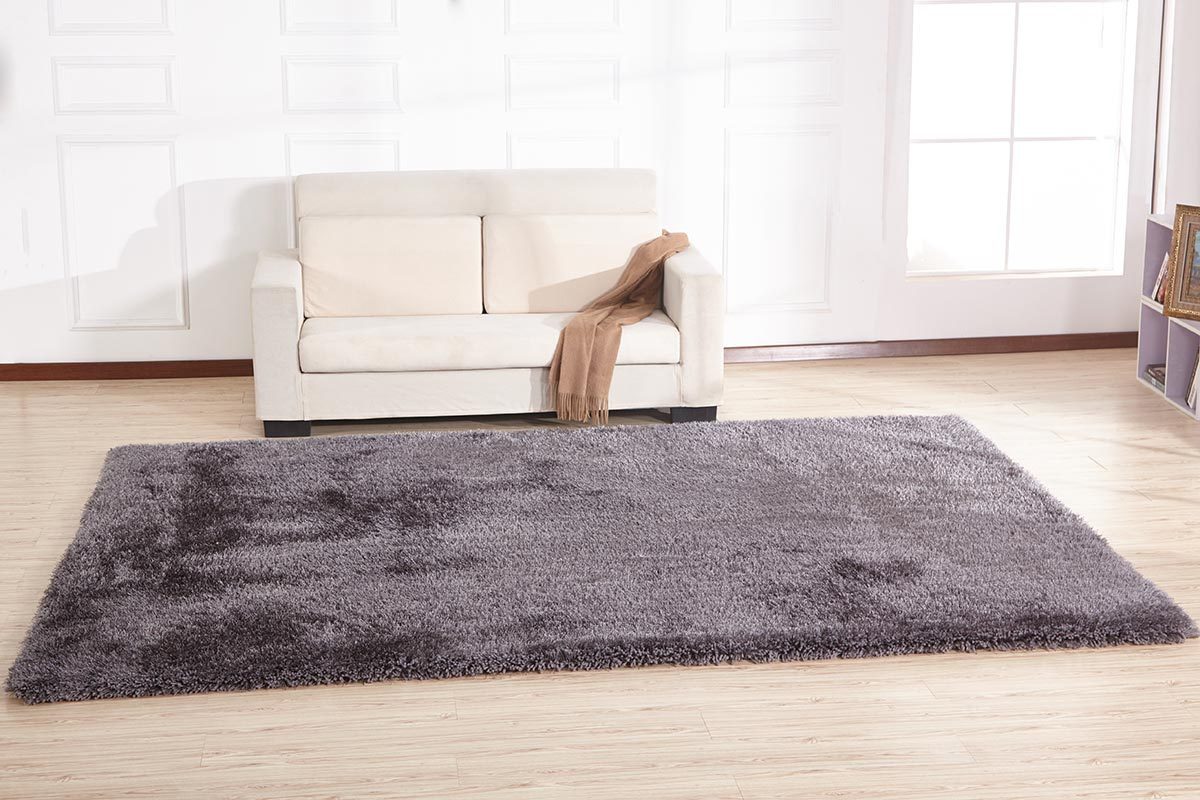 Chubby Shaggy Gray Area Rug 8X11