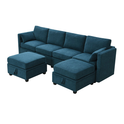 Chenille Modular Sectional Sofa