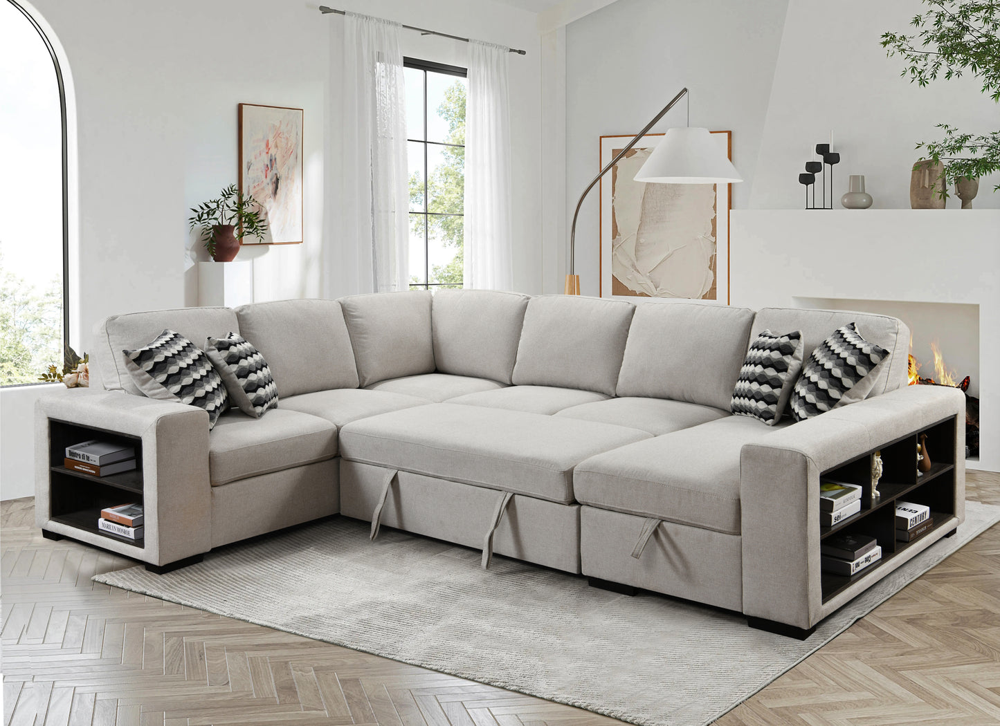 Alasdair 7 Seat Sectional Sofa Couch