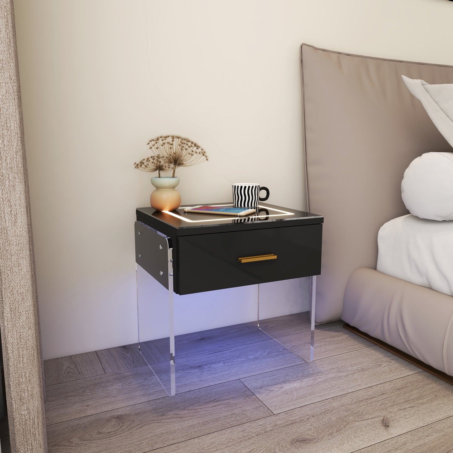 Smart Nightstand Black