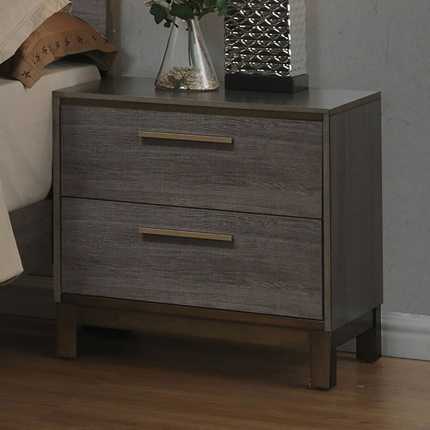 Dove Two Tone Night Stand