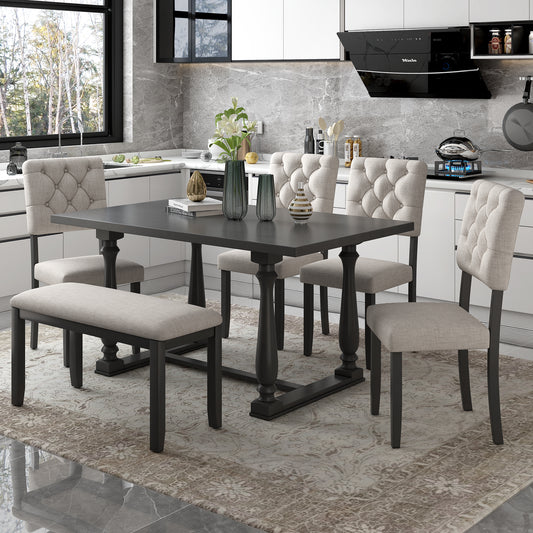 Mela 6-Piece Dining Table (gray)