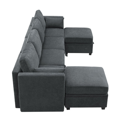 Chenille Modular Sectional Sofa