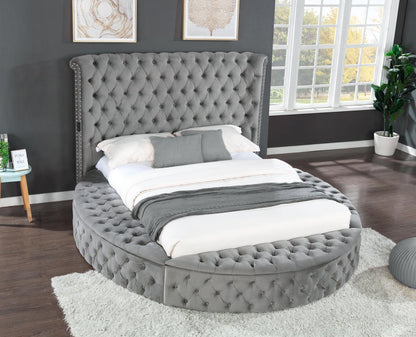 Gaiva Queen Bed (gray)
