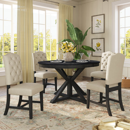 Ashley 5 Piece Dining Table Set (espresso)