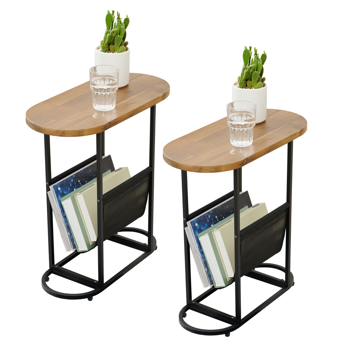 Acacia Oval End Tables (set of 2)