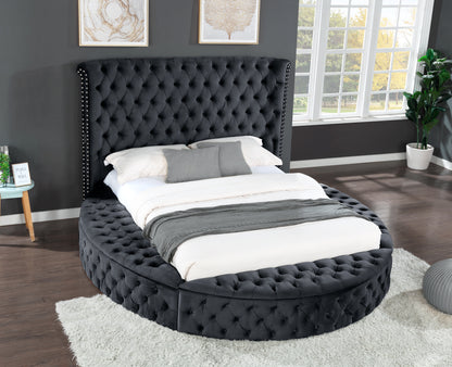 Gaiva Queen Bed (black)