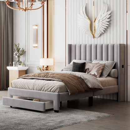 Hava Full Bed (gray)