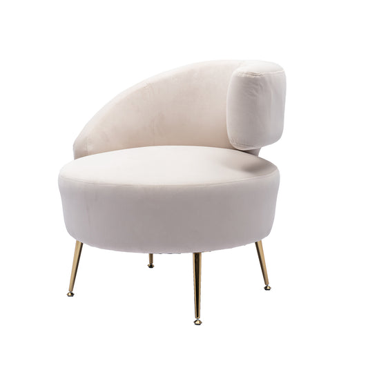 Owen Left Arm Beige Accent Chair