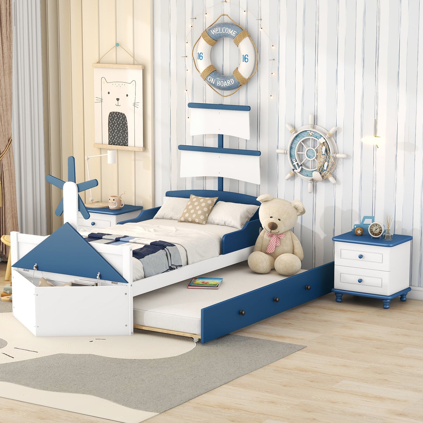 Boat Twin 3-Pieces Bedroom Sets